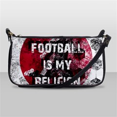 Football Is My Religion Shoulder Clutch Bags by Valentinaart