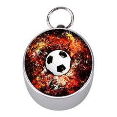 Football  Mini Silver Compasses by Valentinaart