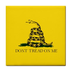 Gadsden Flag Don t Tread On Me Tile Coasters by snek