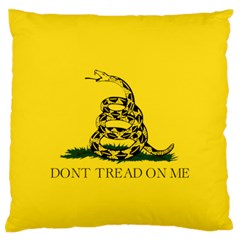 Gadsden Flag Don t Tread On Me Standard Flano Cushion Case (one Side) by snek