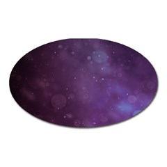 Abstract Purple Pattern Background Oval Magnet by Sapixe