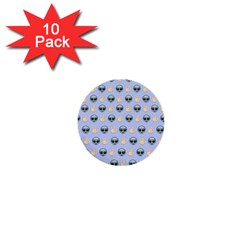 Alien Pattern 1  Mini Buttons (10 Pack)  by Sapixe