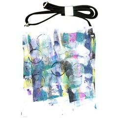 Background Color Circle Pattern Shoulder Sling Bags by Sapixe