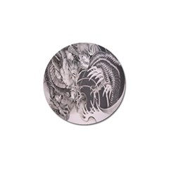 Chinese Dragon Tattoo Golf Ball Marker (4 Pack) by Sapixe