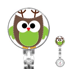 Clip Art Animals Owl Stainless Steel Nurses Watch by Sapixe