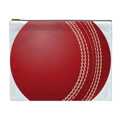 Cricket Ball Cosmetic Bag (xl) by Sapixe