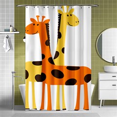 Giraffe Africa Safari Wildlife Shower Curtain 48  X 72  (small)  by Nexatart