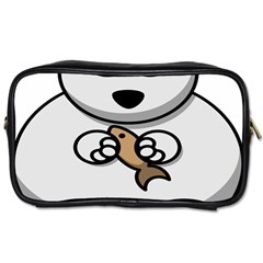 Bear Polar Bear Arctic Fish Mammal Toiletries Bags by Nexatart