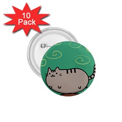 Fat Cat 1 75  Buttons (10 Pack) by Sapixe