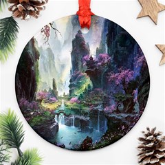 Fantastic World Fantasy Painting Ornament (round) by Sapixe