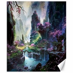 Fantastic World Fantasy Painting Canvas 8  X 10  by Sapixe