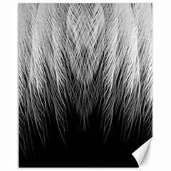 Feather Graphic Design Background Canvas 11  X 14   by Sapixe