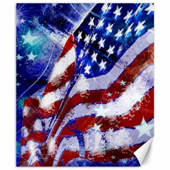 Flag Usa United States Of America Images Independence Day Canvas 8  X 10  by Sapixe