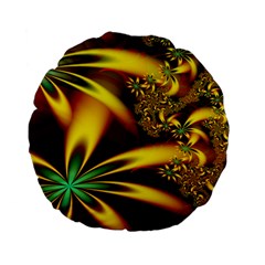 Floral Design Computer Digital Art Design Illustration Standard 15  Premium Flano Round Cushions by Sapixe