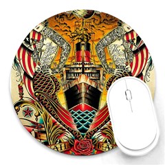 Hail Fine Art Print Round Mousepads by Sapixe