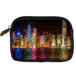 Light Water Cityscapes Night Multicolor Hong Kong Nightlights Digital Camera Cases Front