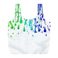 Paint Drops Artistic Full Print Recycle Bags (l)  by Sapixe