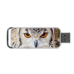 Owl Face Portable Usb Flash (one Side) by Sapixe