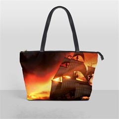 Pirate Ship Caribbean Shoulder Handbags by Sapixe