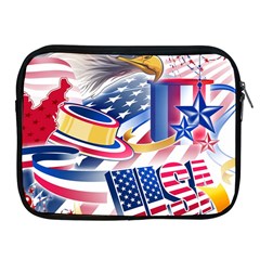 United States Of America Usa  Images Independence Day Apple Ipad 2/3/4 Zipper Cases by Sapixe