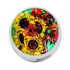 Sunflowers In Elizabeth House 4-port Usb Hub (one Side) by bestdesignintheworld