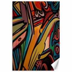 Vivid Colours Canvas 12  X 18   by Sapixe