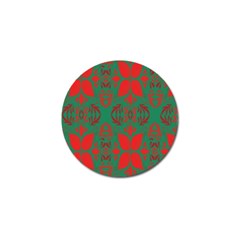Christmas Background Golf Ball Marker (4 Pack) by Sapixe