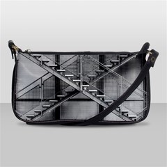 Architecture Stairs Steel Abstract Shoulder Clutch Bags by Sapixe