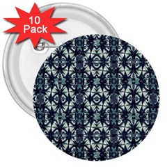 Intersecting Geometric Design 3  Buttons (10 Pack)  by dflcprints