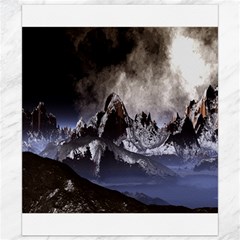 Mountains Moon Earth Space Canvas 8  X 10  by Sapixe