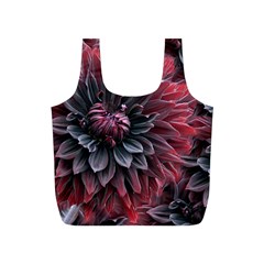 Flower Fractals Pattern Design Creative Full Print Recycle Bags (s)  by Sapixe