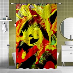 Fish And Bread1/1 Shower Curtain 48  X 72  (small)  by bestdesignintheworld