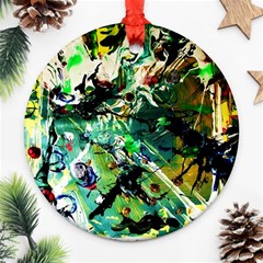 Jealousy   Battle Of Insects 4 Round Ornament (two Sides) by bestdesignintheworld