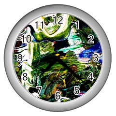 Bow Of Scorpio Before A Butterfly 8 Wall Clocks (silver)  by bestdesignintheworld