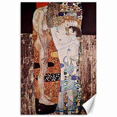 The Three Ages Of Woman- Gustav Klimt Canvas 24  X 36  by Valentinaart