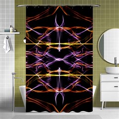 Wallpaper Abstract Art Light Shower Curtain 48  X 72  (small)  by Simbadda