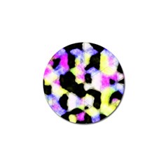 Watercolors Shapes On A Black Background                                  Golf Ball Marker (4 Pack) by LalyLauraFLM