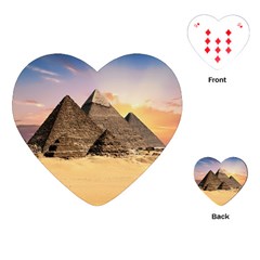 Ancient Archeology Architecture Playing Cards (heart)  by Modern2018