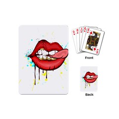 Bit Your Tongue Playing Cards (mini)  by StarvingArtisan