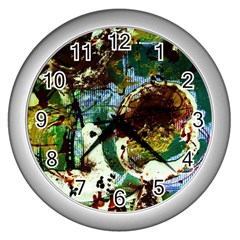 Doves Matchmaking 1 Wall Clocks (silver)  by bestdesignintheworld