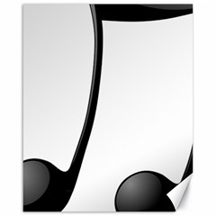 Music Note Canvas 16  X 20   by StarvingArtisan