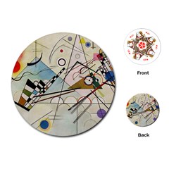 Composition 8 - Vasily Kandinsky Playing Cards (round)  by Valentinaart