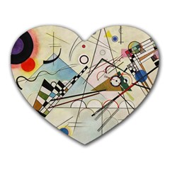 Composition 8 - Vasily Kandinsky Heart Mousepads by Valentinaart