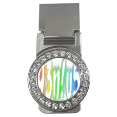 Genius Funny Typography Bright Rainbow Colors Money Clips (cz)  by yoursparklingshop