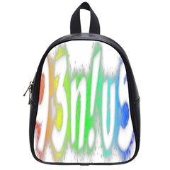 Genius Funny Typography Bright Rainbow Colors School Bag (small) by yoursparklingshop