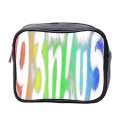 Genius Funny Typography Bright Rainbow Colors Mini Toiletries Bag 2-side by yoursparklingshop