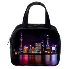 Building Skyline City Cityscape Classic Handbags (one Side) by Simbadda