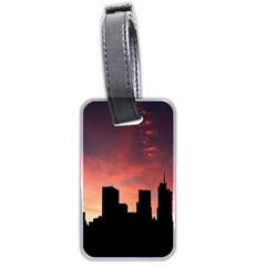 Skyline Panoramic City Architecture Luggage Tags (two Sides) by Simbadda