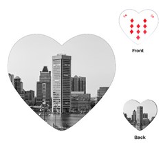 Architecture City Skyscraper Playing Cards (heart)  by Simbadda