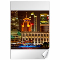 Shanghai Skyline Architecture Canvas 24  X 36  by Simbadda